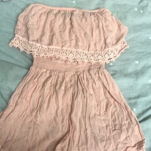 Pink romper, worn once in great condition